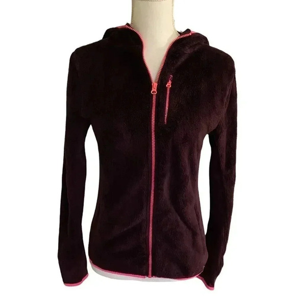 SO size M zip up fleece EUC deep purple - Picture 2 of 7